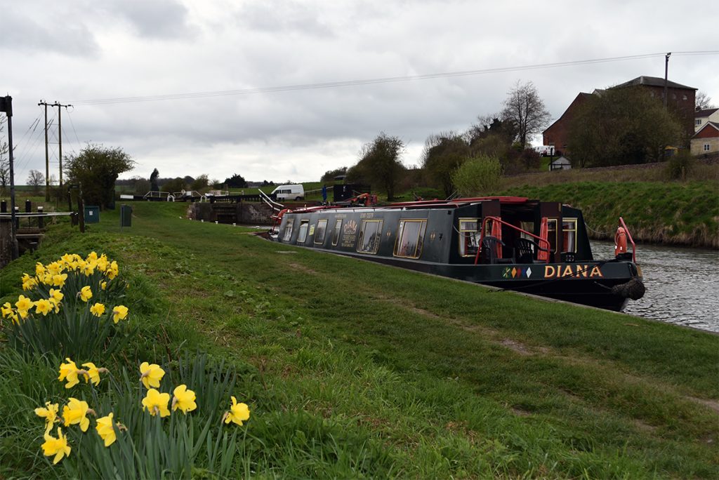 Exterior view of the Diana canal boat