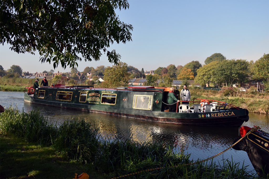 Exterior view of Rebecca canal boat